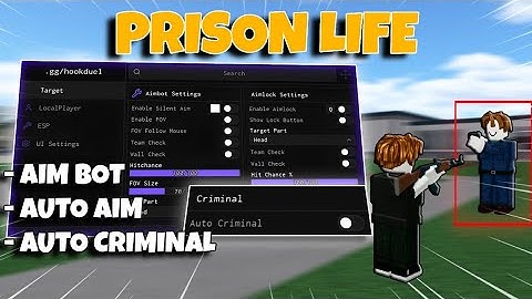 Prison Life Script - *NOKEY* AIMBOT, AUTO AIM, AUTO CRIMINAL & MORE (MOBILE & PC)
