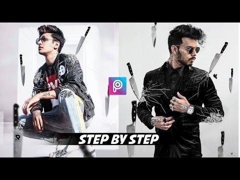 PicsArt Vijay Maher Broken Glass Manipulation Editing Step by Step in Hindi - Ritesh Creation  @RiteshCreation