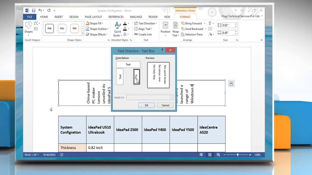 transform text in word