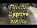 Honda Accord Captive Rotors/Wheel Bearing Hub Assembly - Removal and Installation