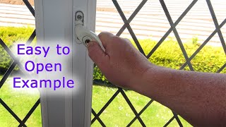 The Handle Moves but the Window Won't Open (Easy to open example)