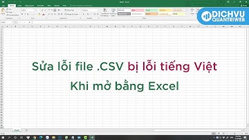 Sửa lỗi file .CSV bị lỗi tiếng Việt khi mở bằng Excel | Dichvuquantriweb TV