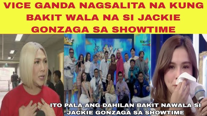 Vice Ganda nagsalita kung bakit wala si Jackie sa showtime| Ito Pala ginawa ni Jackie sa showtime - YouTube