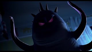 Bile at the beginning of (Monsters Inc 2001)