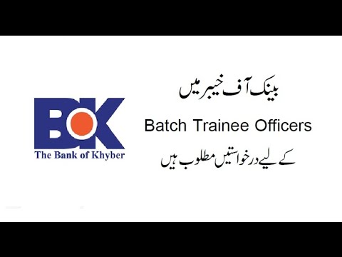 Jobs in Bank of Khyber as Batch Trainee Officers