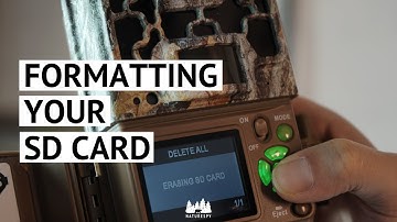 Formatting your SD card in a Browning trail camera