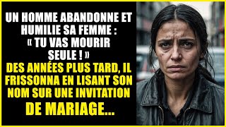 Un homme abandonne et humilie sa femme : « Tu vas mourir seule ! » Des années plus tard...