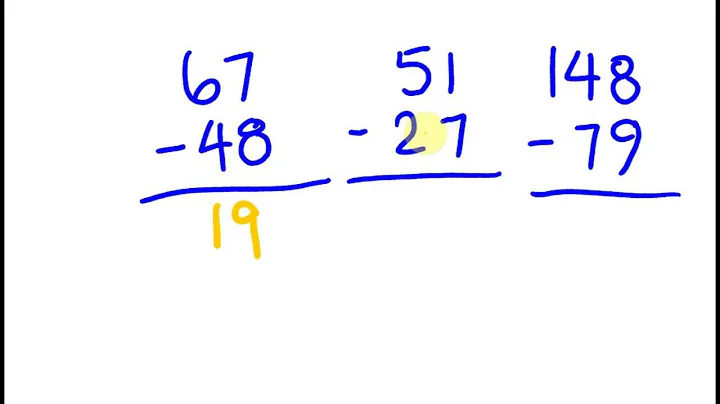 Fast Math Trick to subtacting numbers mentally - two digit numbers