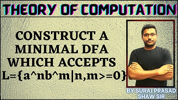 66 theory of computation | dfa construction | minimal dfa on L={a^nb^m| n m greater then equal to 0}