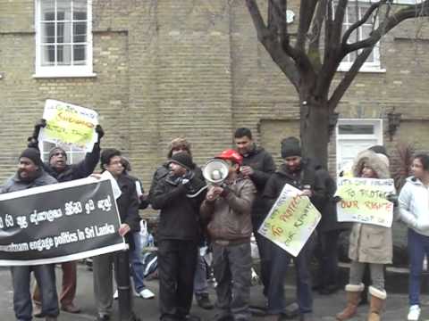 FLSP London Protest at Sri Lanka High Commission, UK 