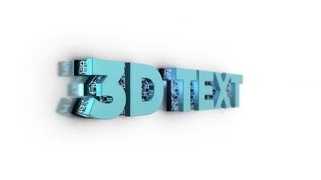 3D Text Animation After Effects, Element 3D Video Copilot.