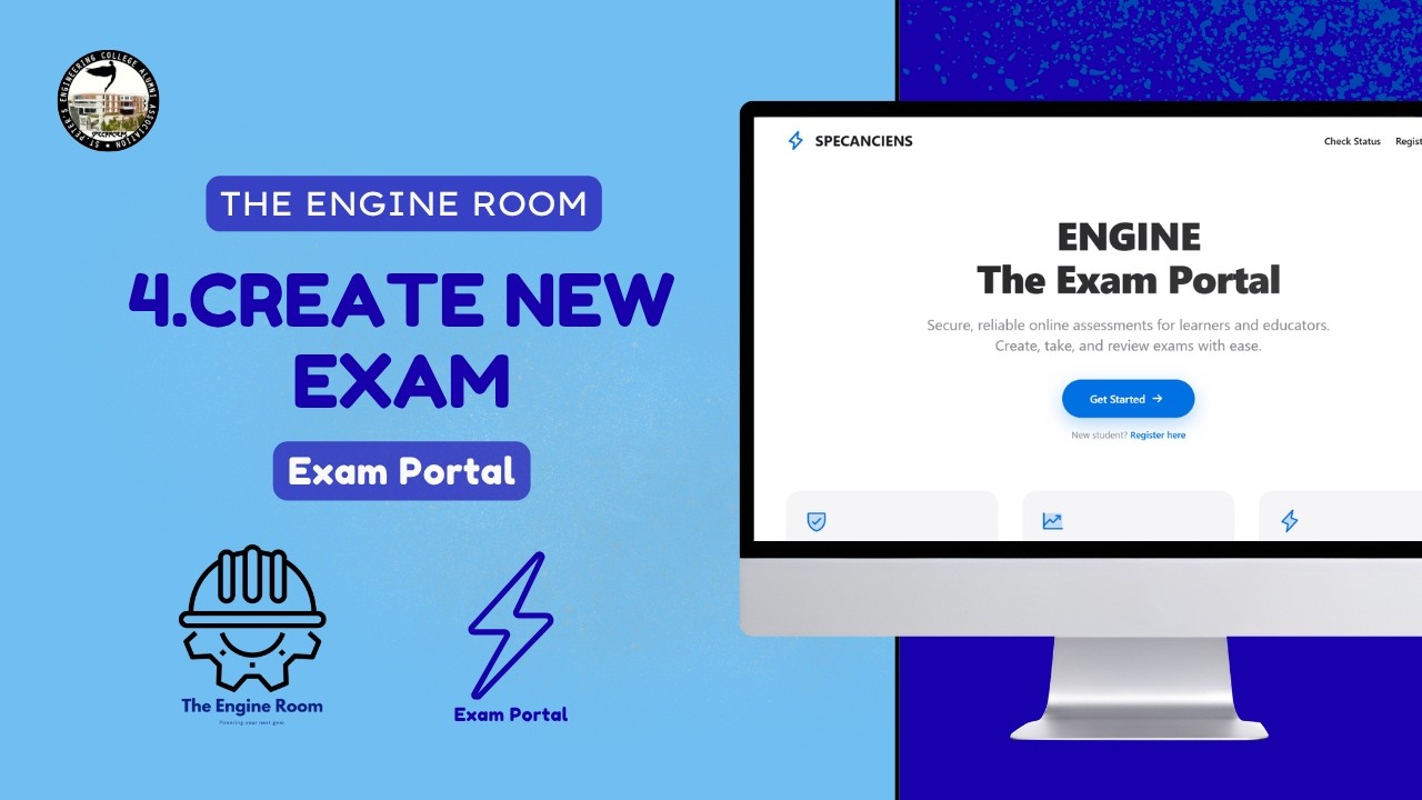 4.Create New Exam || Exam Portal || The Engine Room
