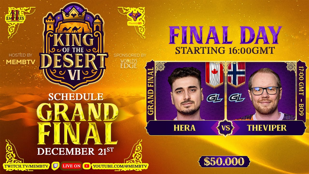 Новый король против старого короля - ФИНАЛ King of the Desert VI [Age of Empires 2]