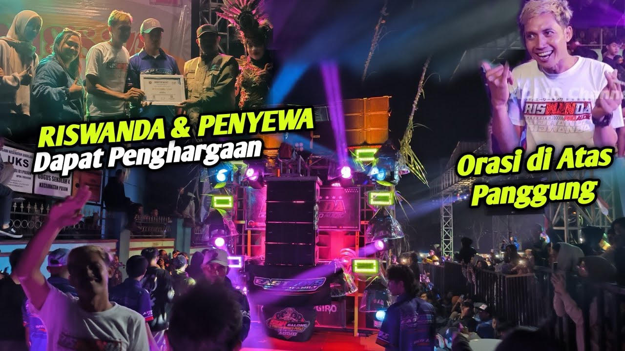 Gokil RISWANDA & PENYEWA terima Penghargaan..Bos Mahardika Orasi di atas Panggung ‼️