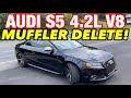 2010 Audi S5 4.2L V8 DUAL EXHAUST w/ MUFFLER DELETE!