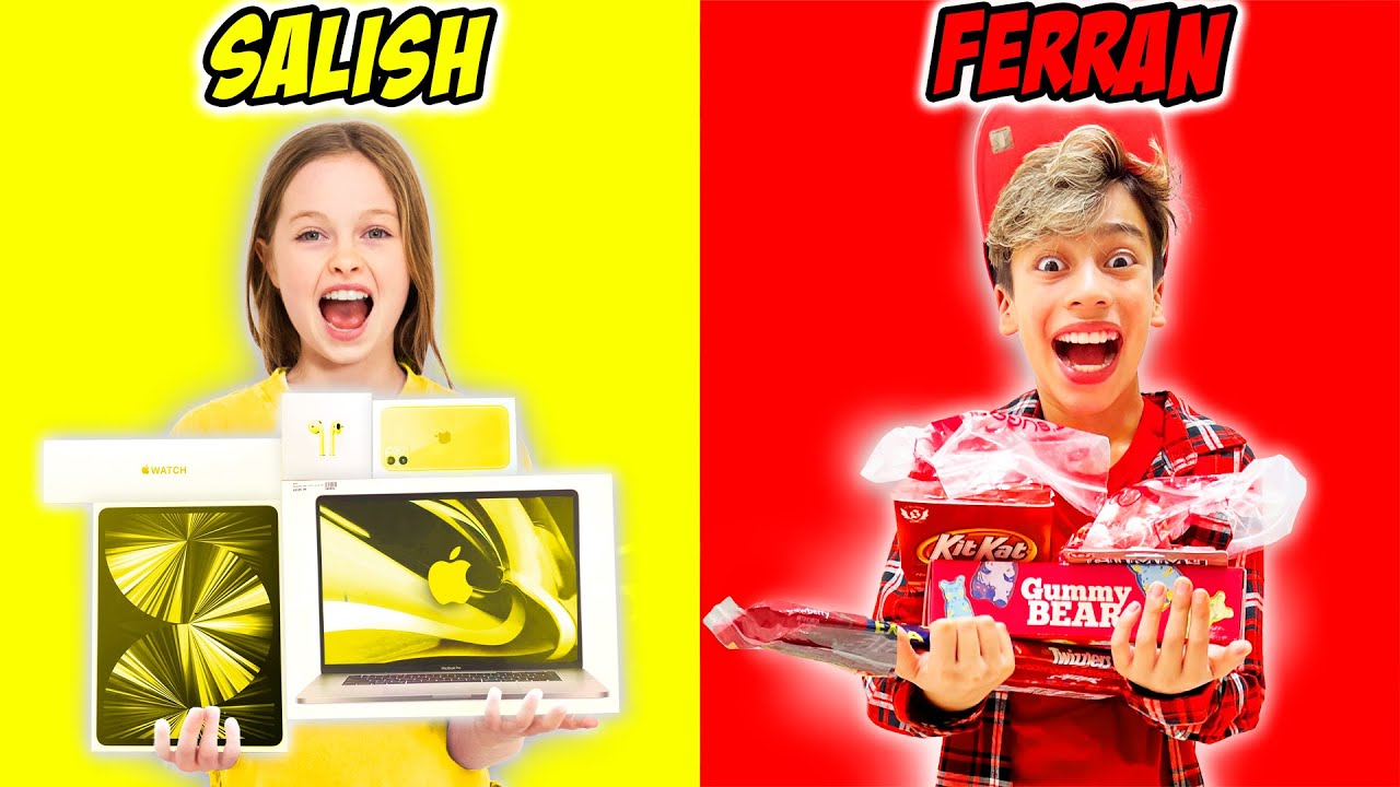 BUYING Everything in ONE COLOR for 24 Hours ft/ Royalty Family - YouTube