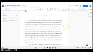 Project 4 Video Reflection Profile