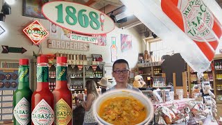 Discover the rich history and flavors of TABASCO at the 1868 Restaurant in Avery Island, Louisiana