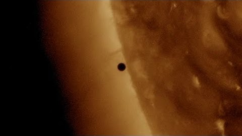 Transit of Mercury 2016, first contact seen by SDO