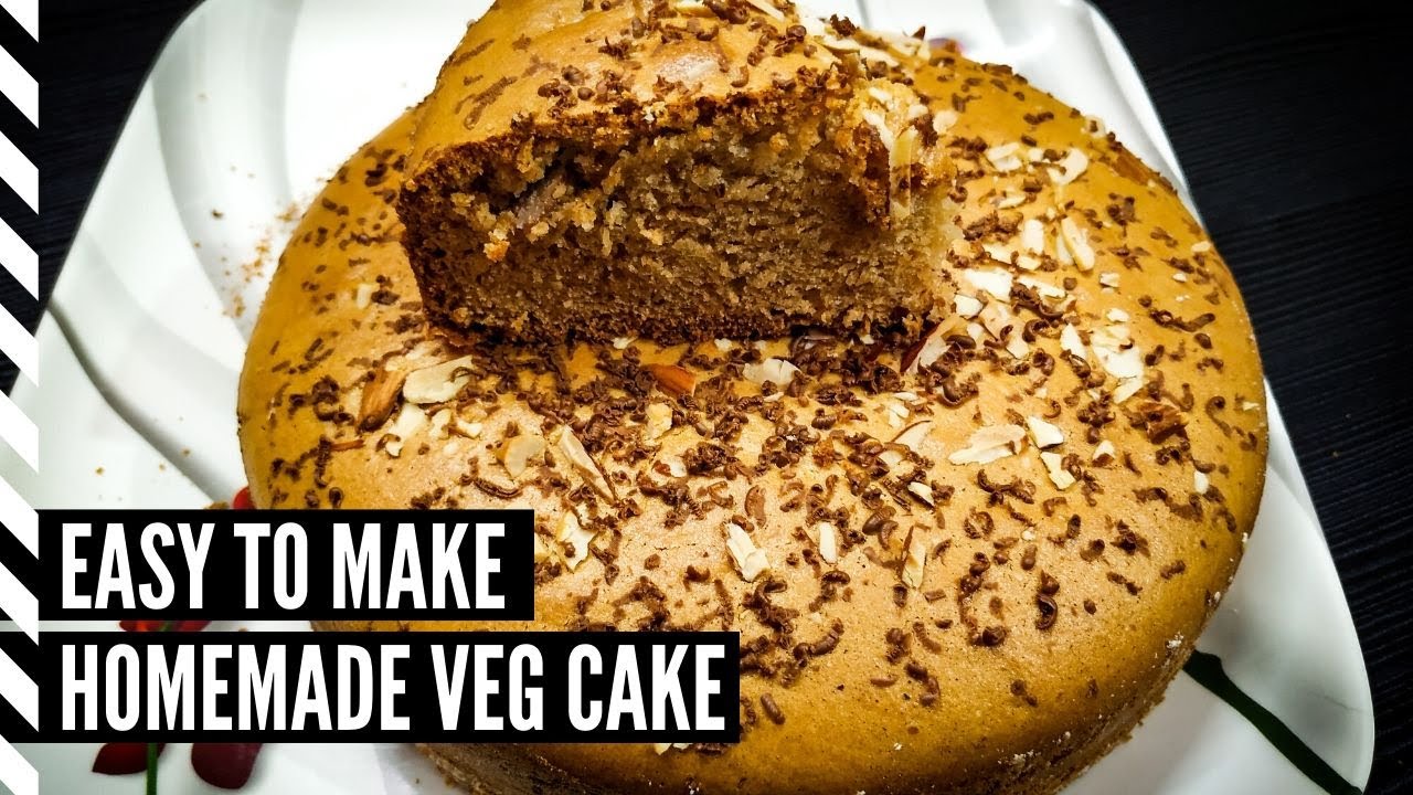 Simple and Easy Homemade Veg Cake Recipe YouTube