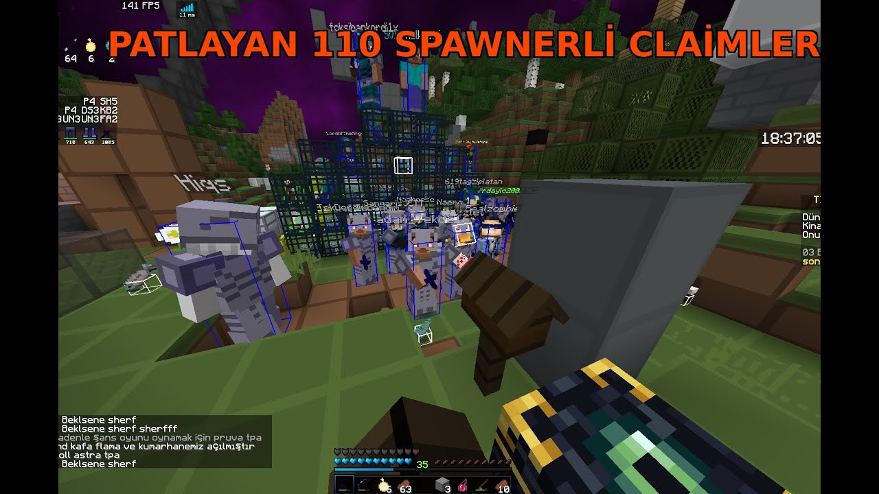 PATLAYAN 110 SPAWNERLİ CLAİMLER | SonOyuncu Titanyum