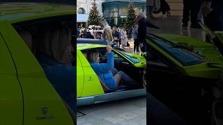 Lovely Girl Arrives In Casino Using Lamborghini Miura ##Luxury #Millionaire #Lamborghinimiura