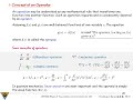 3-2.1.1 Concept of an Operator and Linear Operators