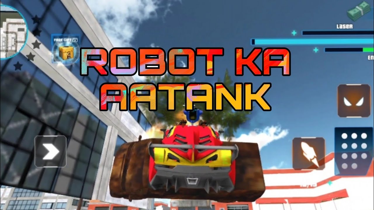 FLYING POLICE ROBOT GAME PLAY IN MOBILE