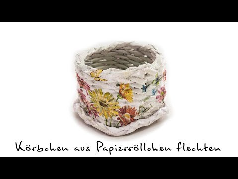 diy-körbchen-flechten-😍-aus-papierröllchen-😘-geht-sowas-überhaupt?