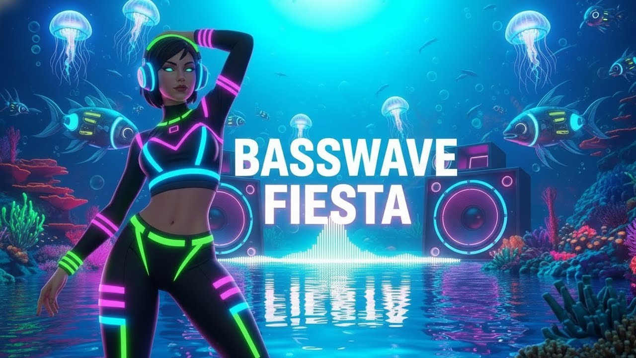 Basswave Fiesta – Neon Subwoofer Party Underwater & Surface Madness!