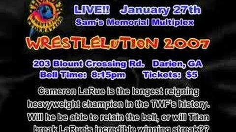 Cameron LaRue - Wrestlelution 2007 promo