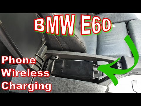 BMW E60 OEM mobile phone wireless charging retrofit...
