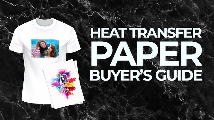20Pcs Heat Transfer Paper Label T-Shirt Print on Light Inkjet