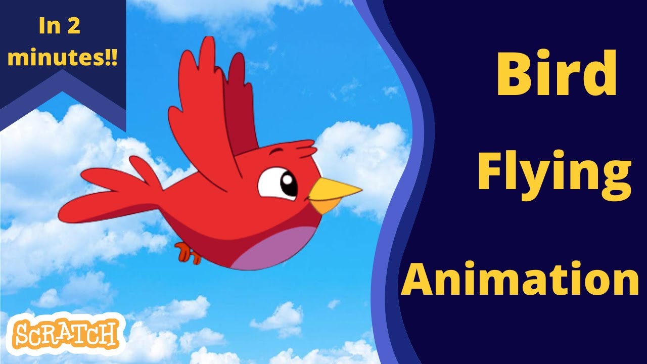 How to make a Bird Flying Animation in Scratch  || Simple Scratch  project for beginners!! - YouTube