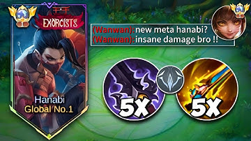 SORRY META WANWAN.| HANABI BURST DAMAGE HACK.|(ILEGAL GUIDE FOR SOLO RANK🔥).INSANE GAMEPLAY.