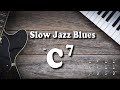 C7 Slow Jazz Blues backing track.