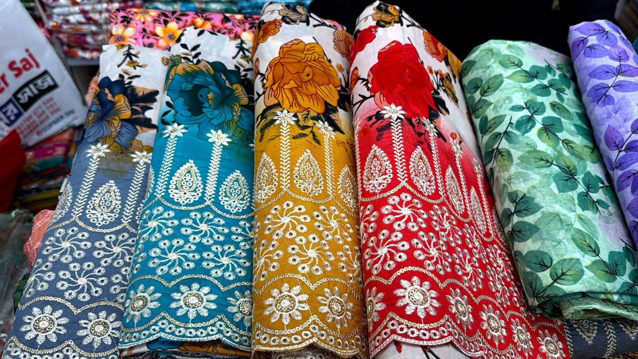 লুফে নেওয়ার মত অফারে লাক্সারি কটন থ্রিপিস হিডেন পাইকারী দোকান থেকে | Luxury cotton three piece 