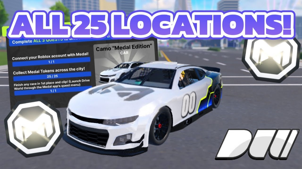 🔥LOCATION Of ALL *25 MEDIA TV* TOKENS In Drive World!