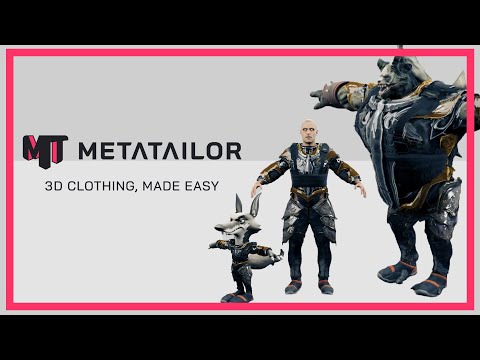 Put clothes on 3D characters character creator Metahuman Mixamo