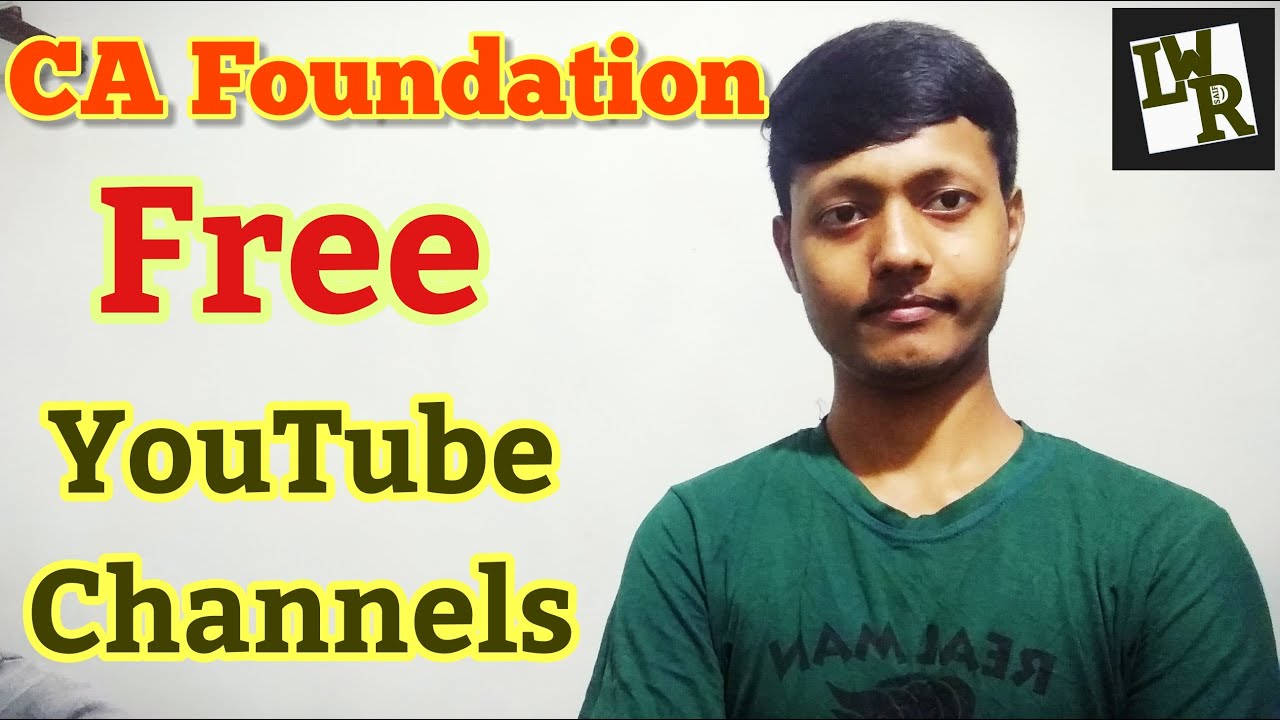 Best YouTube Channels for CA Foundation Students - YouTube