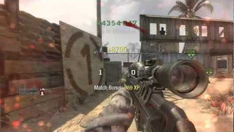 Call of Duty black ops - Search & destroy double game winning kill quickscope