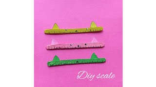 Details cute mini cat ruler idea / cat ruler /diy back to school/ school hacks /best out of waste/ News