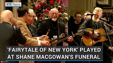 'Fairytale of New York' played at Shane MacGowan's funeral