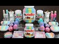 Unicorn NUTELLA SLIME ! Mixing Eyeshadow And GLITTER Into Slime,Satisfying Slime Videos ASMR