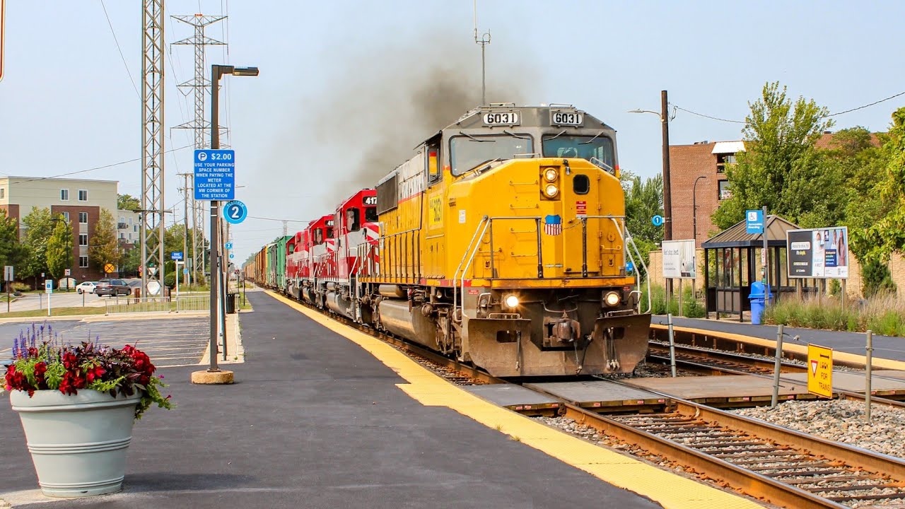 *EXTREMELY RARE* daylight WSOR train notches up past Morton Grove for ...