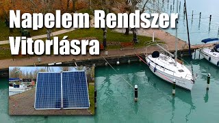 Napelem Telepítés Vitorlásra [Installing Solar System - English subtitle] Solo Sailing by DeWolf