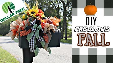 🍁DIY DOLLAR TREE FABULOUS FALL DECOR CRAFT MAILBOX FLORAL🍁 "I LOVE FALL" Ep. 27