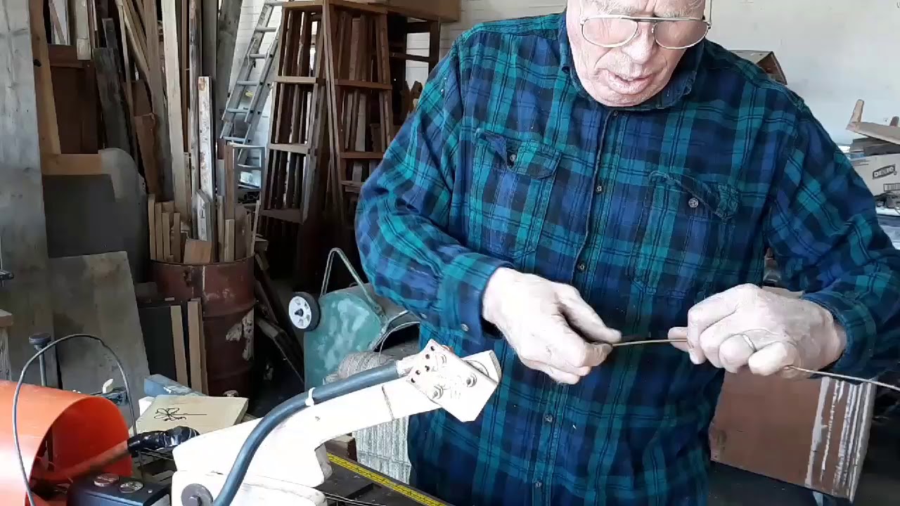 Spot welder being used on coat hanger wire YouTube