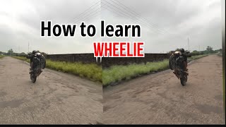 How to learn wheelie ns200 || #wheelie #stunt @Motovloggerjannustunts @theamirmajid