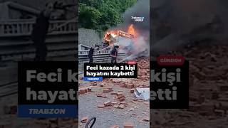 🚨 Trabzon'da feci kaza can aldı! #trabzon #maçka #trafik #kaza #haber
